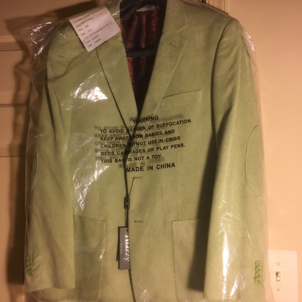 Mens Afazzy Light Green Sport Jacket